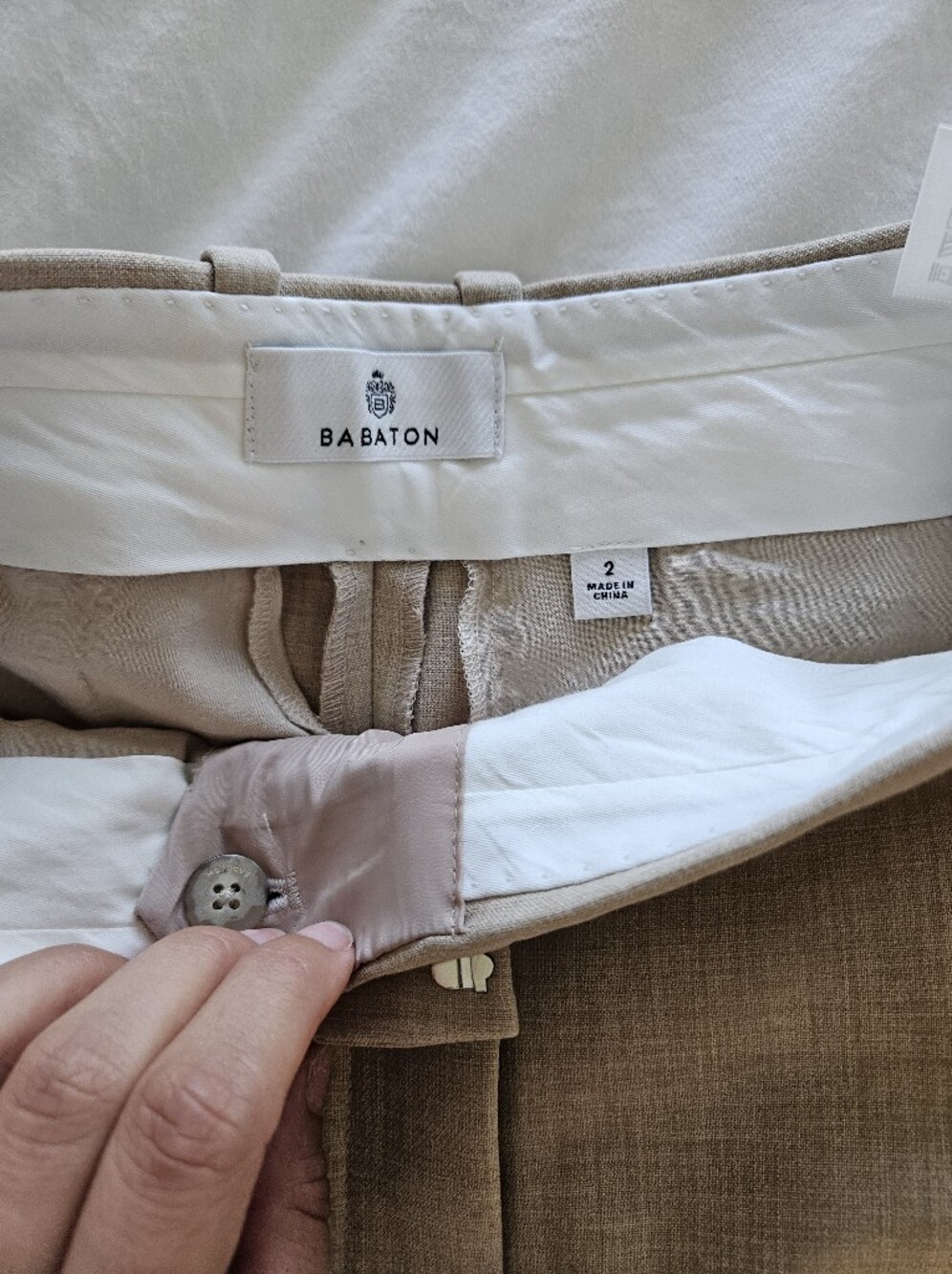 Aritzia Babaton Beige/Tan High Waisted Pants